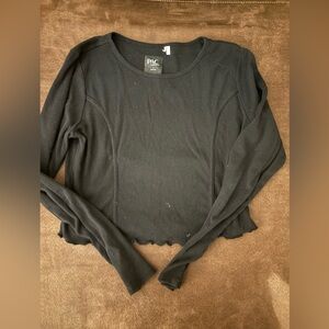 Women's PacSun Black Long Sleeve Top